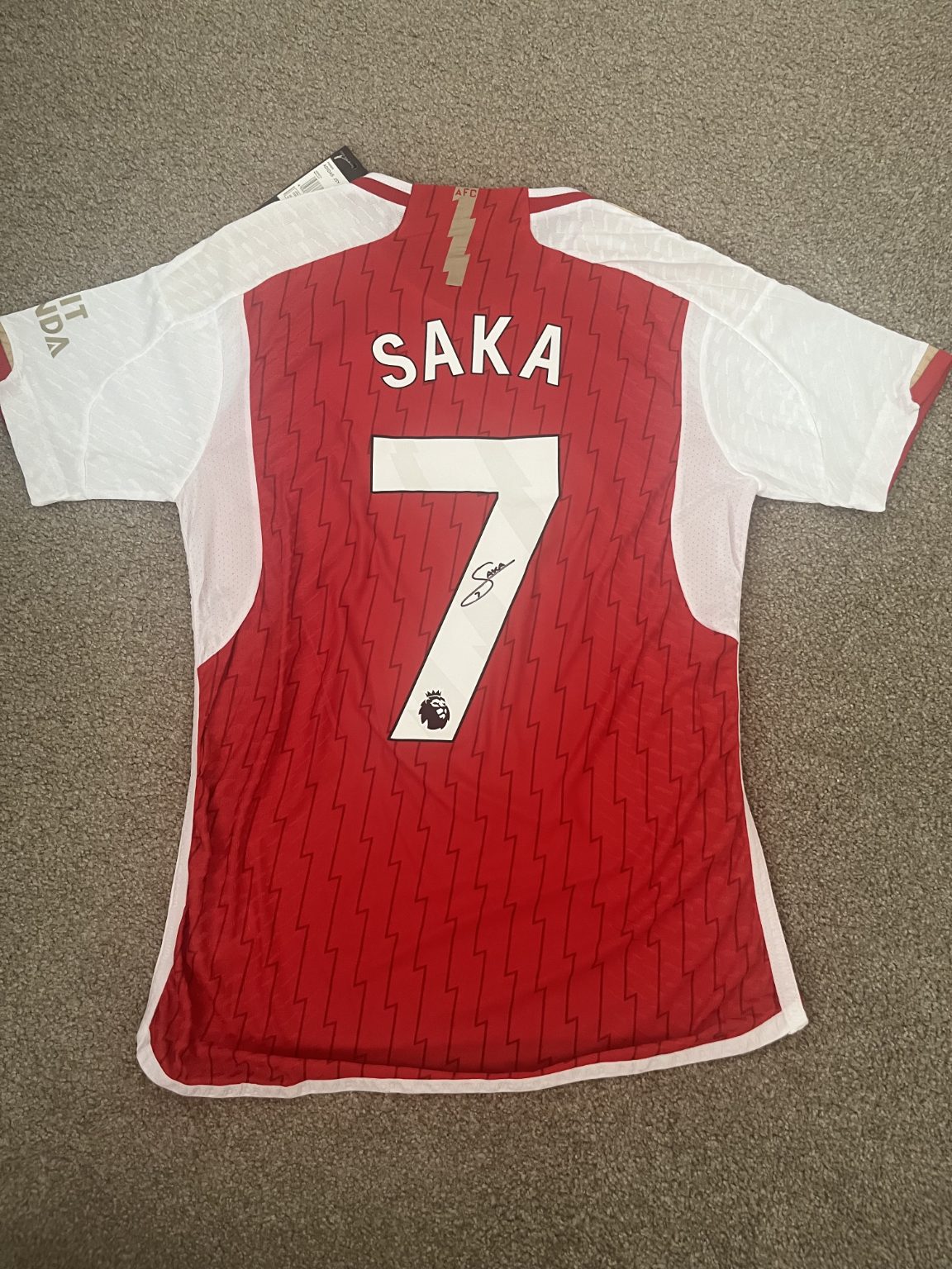 Signed Bukayo Saka Arsenal 2023/2024 Shirt