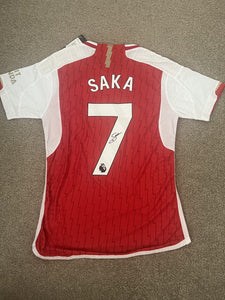Signed Bukayo Saka Arsenal 2023/2024 Shirt