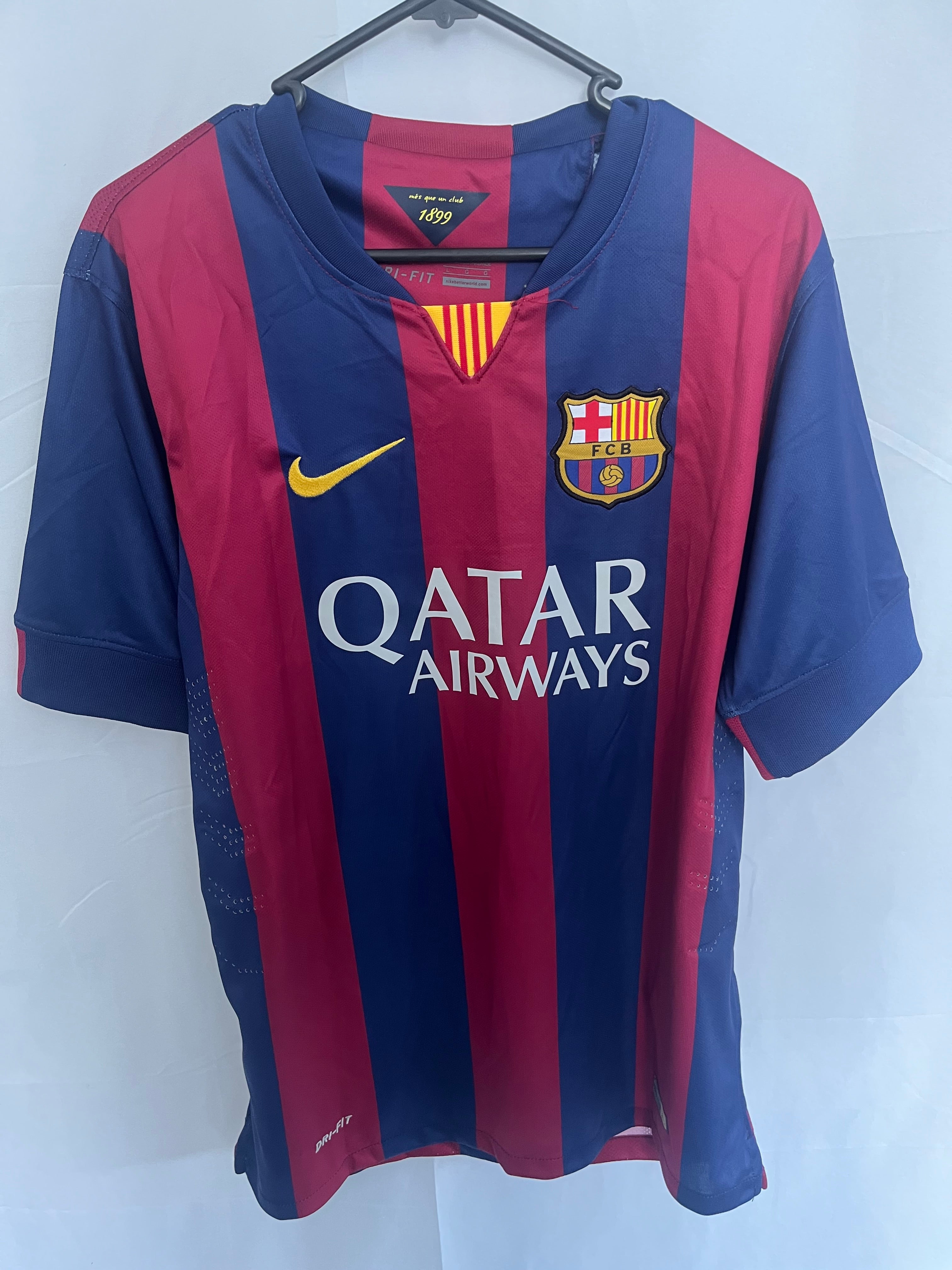 Signed Neymar Jr Barcelona 2014/2015 Retro Shirt