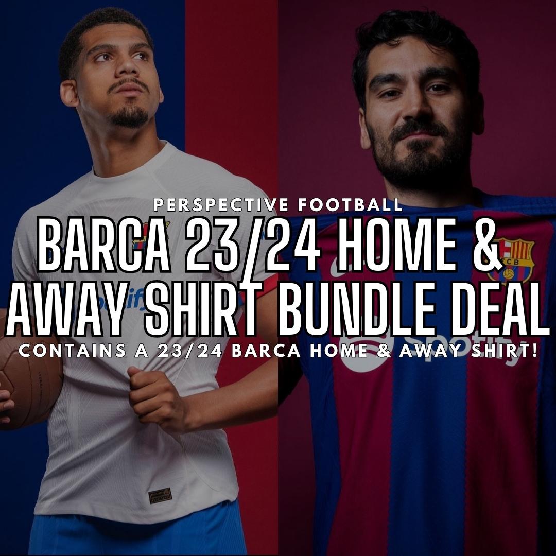 BARCELONA 2023/2024 HOME & AWAY SHIRT BUNDLE DEAL