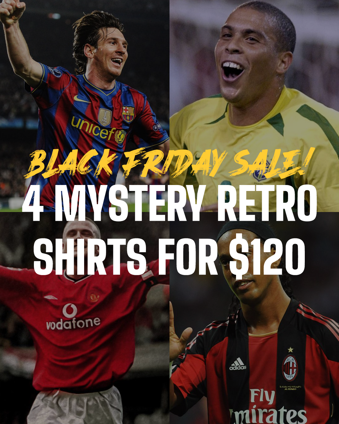 4 MYSTERY RETRO SHIRTS BUNDLE DEAL