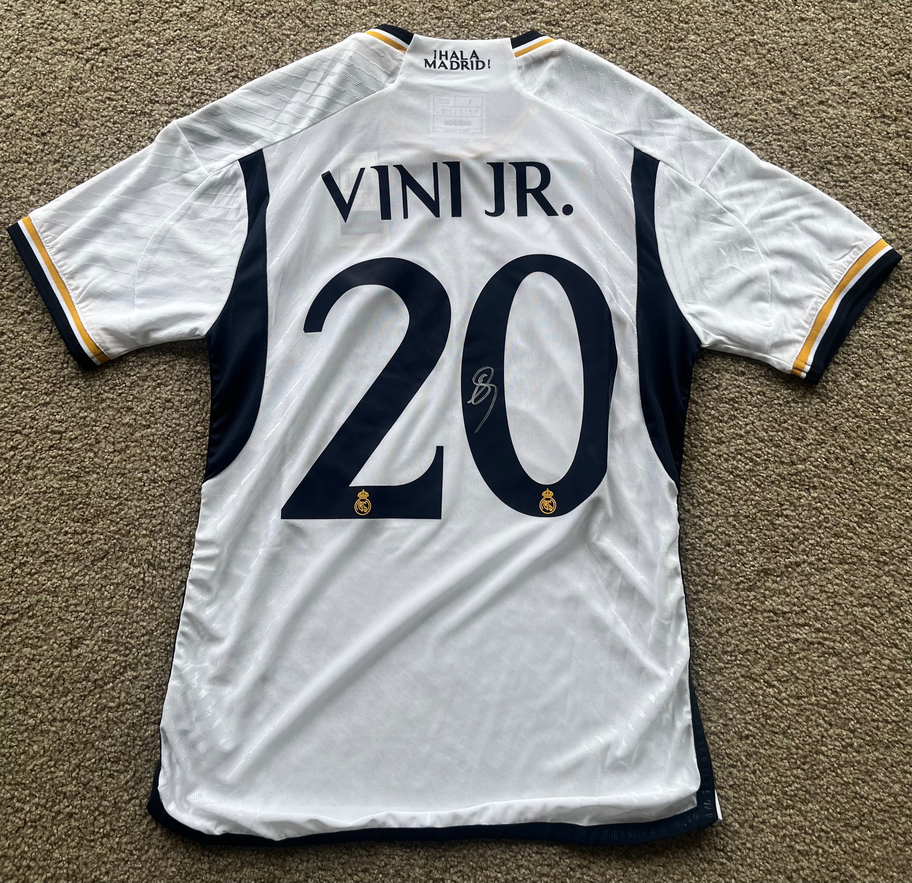 Signed Vini Jr Real Madrid 2023/2024 Shirt