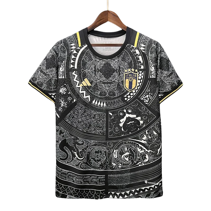 Italy Black/Gold Special Edition Shirt Players Version