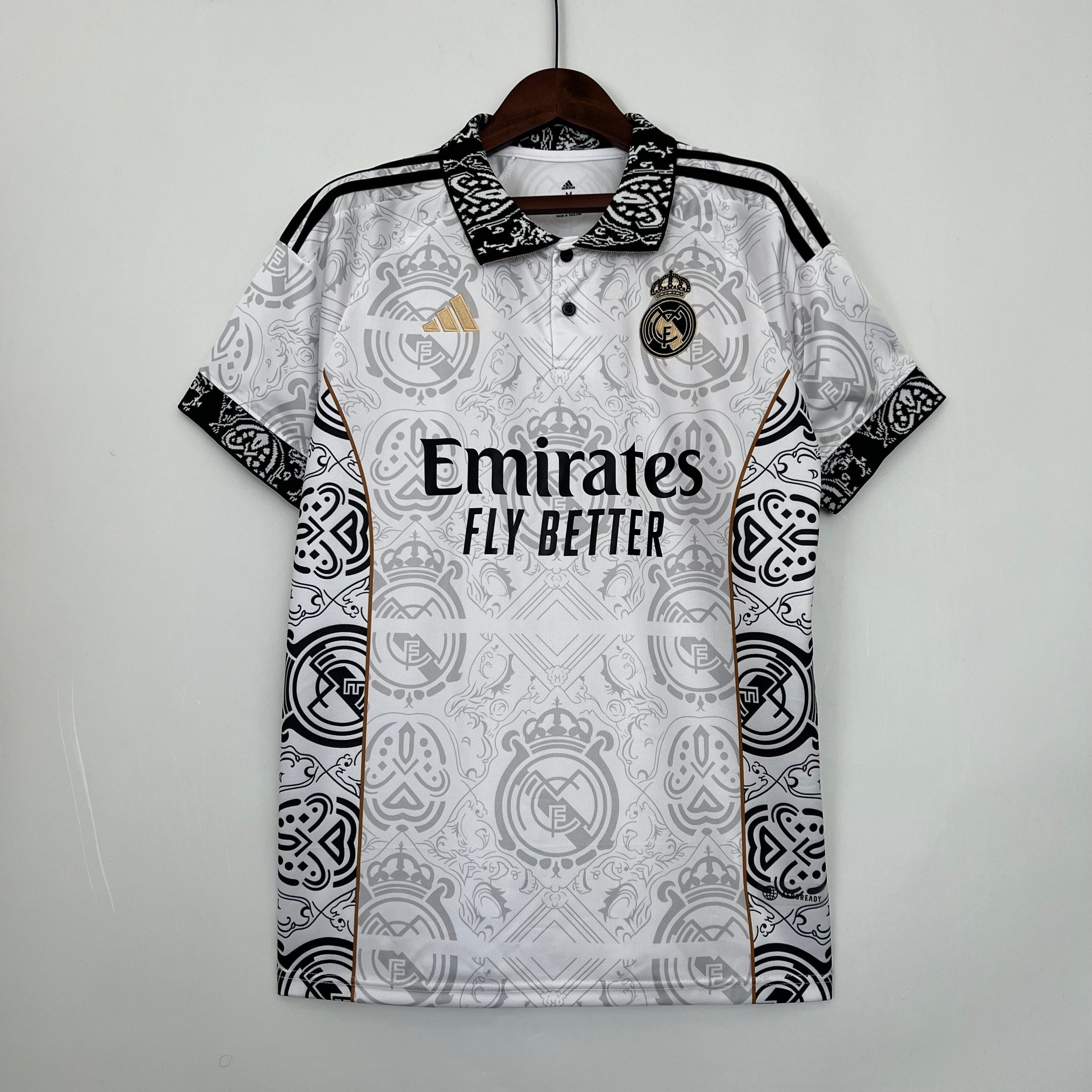 Real Madrid Black/White Special Edition Shirt Players Version