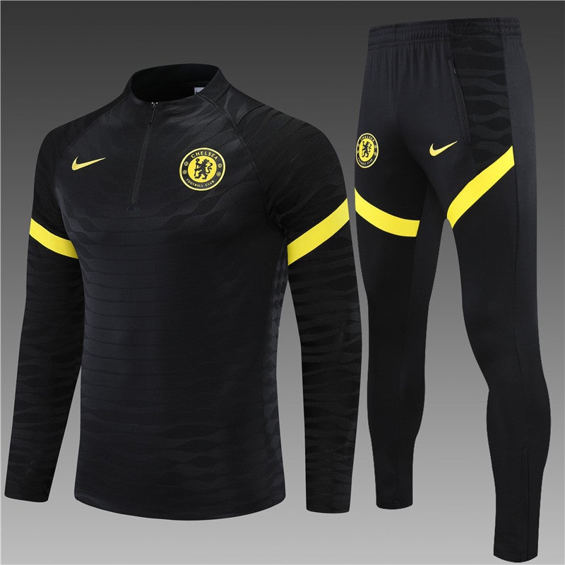 Chelsea 2021/2022 Training Tracksuit (Black)