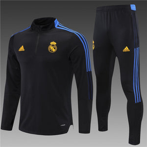 Real Madrid 2021/2022 Training Tracksuit (Black)