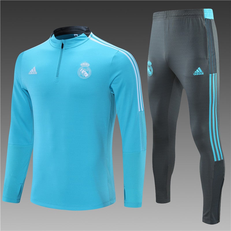 Real Madrid 2021/2022 Training Tracksuit (Light Blue)